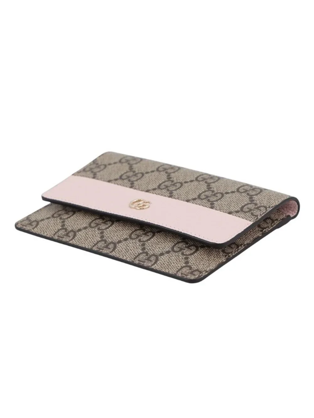 Gucci Pouch Double G Wallet GG Supreme Leather Card Case